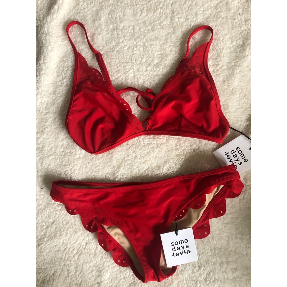 Some Days Lovin Red Bikini Medium